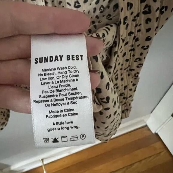 Aritzia Sunday Best Cosima Leopard Print Kimono - Picture 5 of 7